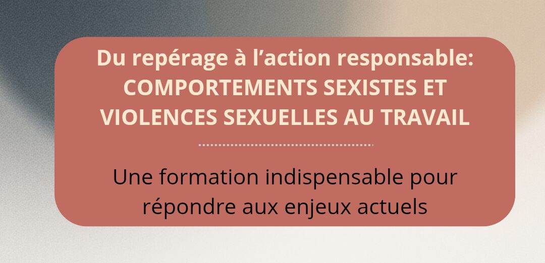 Prévenir, comprendre, sécuriser, agir : une nouvelle offre de formation pour lutter contre les violences sexistes et sexuelles au travail